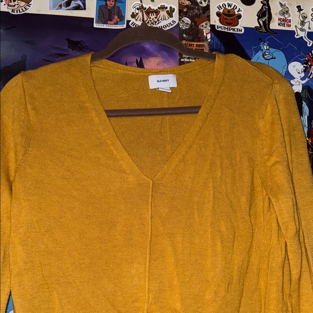 Old Navy Women’s Golden V-Neck Sweater